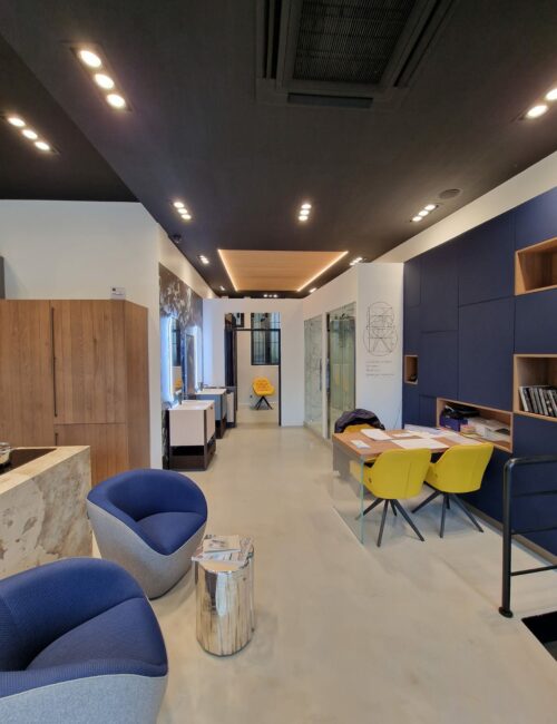 Intérieur magasin rénové