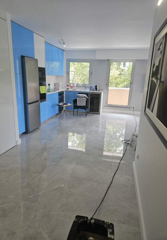 Rénovation d'un appartement à Neuilly-sur-Seine pose de carrelage