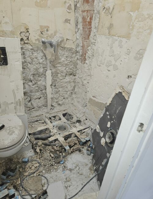 travaux rénovation salle de douche