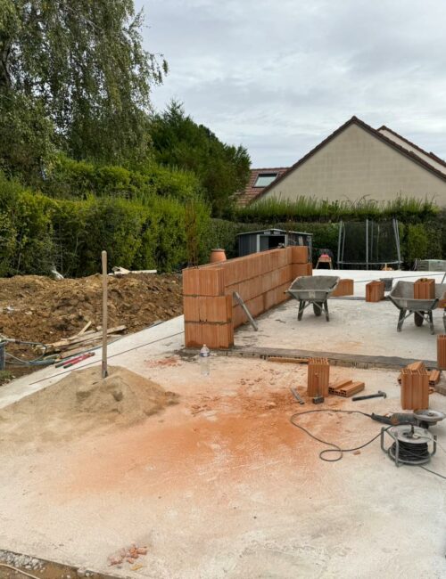 extension d'une maison travaux terrasse