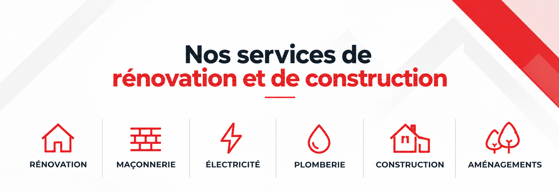 Nos services de rénovation et construction